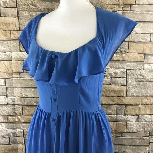 Forever 21 Blue Cutout Sundress size M Medium - Picture 5 of 8
